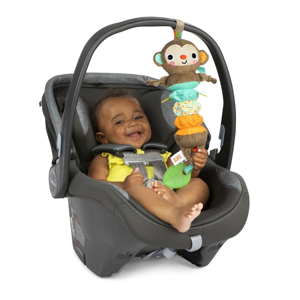 BRIGHT STARTS Hračka s melódiou na C krúžku Pull, Play & Boogie™ opica 0m+ – Obrázok 8