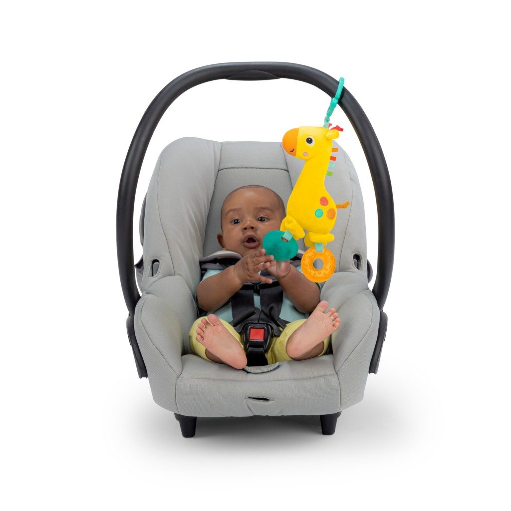 BRIGHT STARTS Hrkálka/hryzačka na C krúžku žirafa Safari Soother™ 0m+ – Obrázok 4