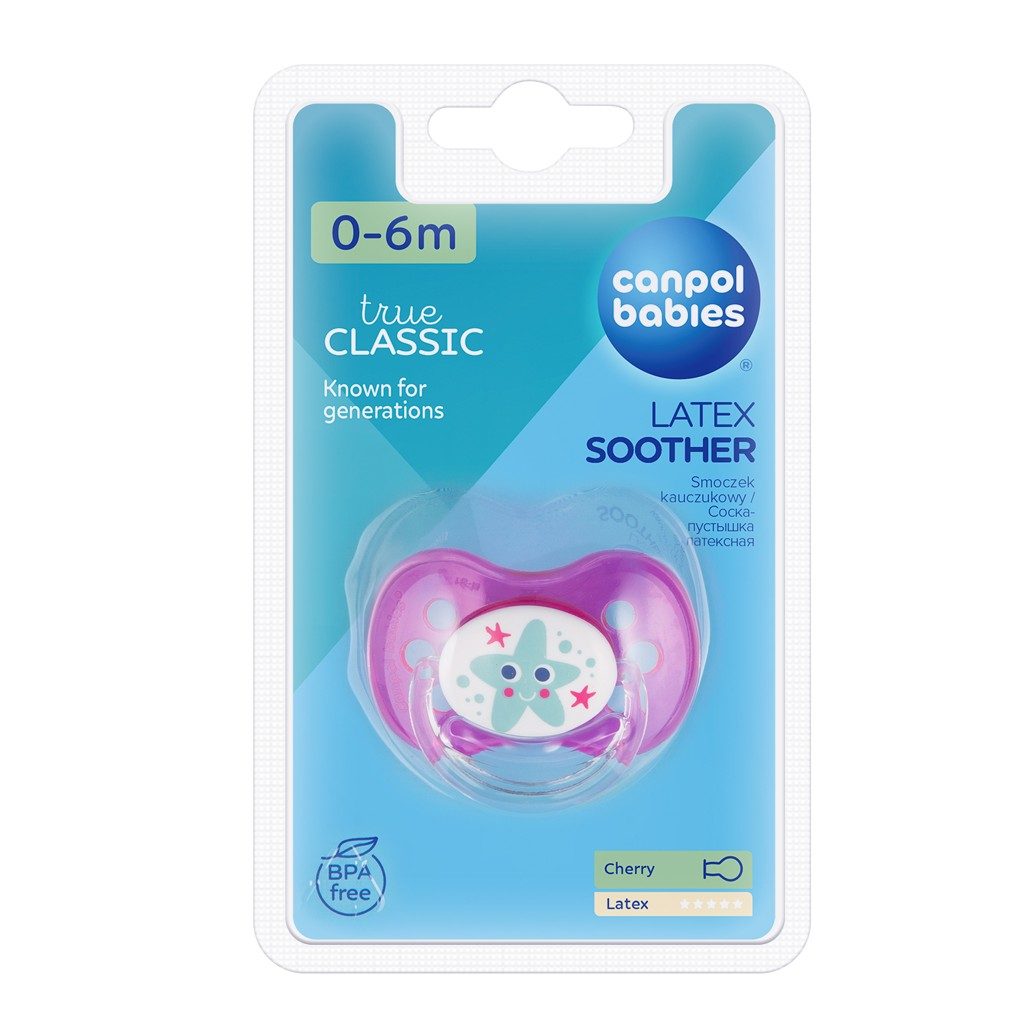 CANPOL BABIES Cumlík kaučukový čerešnička 0-6m NATURE - ružová – Obrázok 4