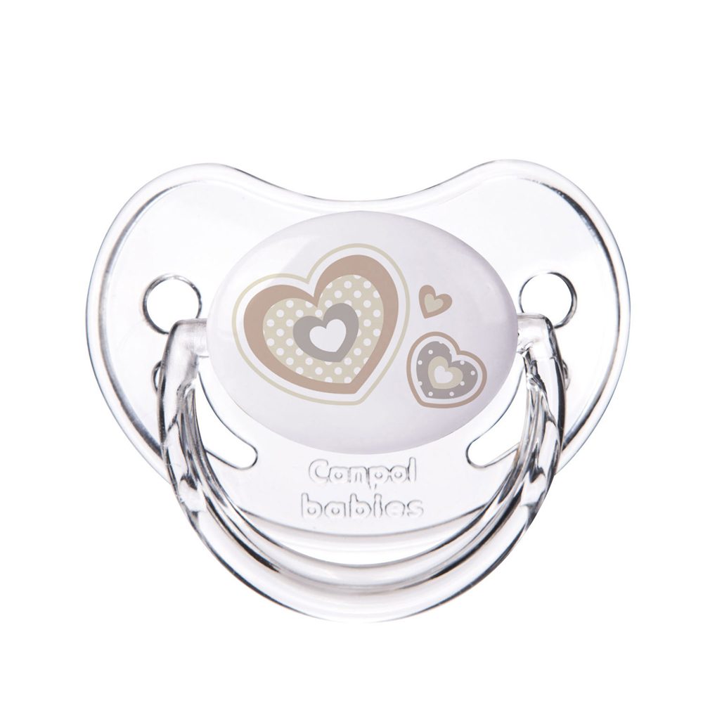 CANPOL BABIES Cumlík silikónový anatomický 18m+ Newborn Baby - béžová