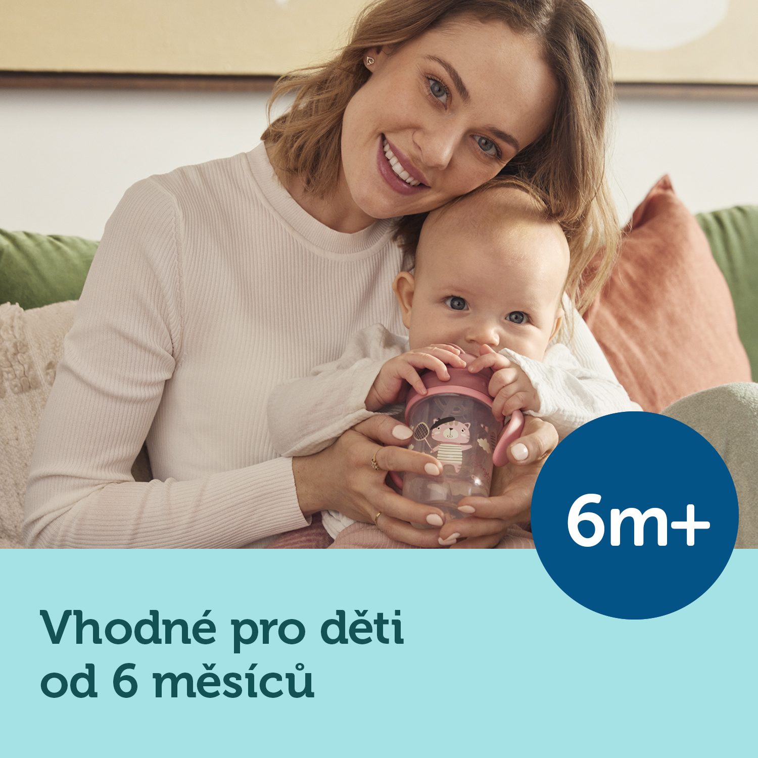 CANPOL BABIES Hrnček netečúci so slamkou so závažím 270 ml 6m+ Bonjour Paris červený – Obrázok 9