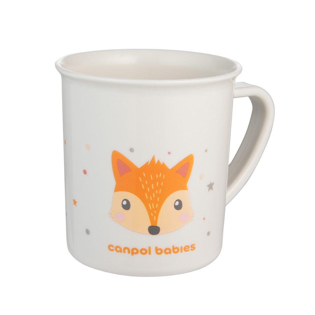 CANPOL BABIES Hrnček plastový CUTE ANIMALS - líška 170 ml – Obrázok 2