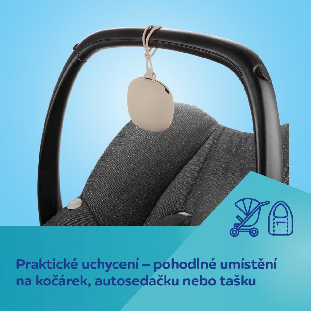 CANPOL BABIES Silikónový obal na cumlík béžový – Obrázok 9