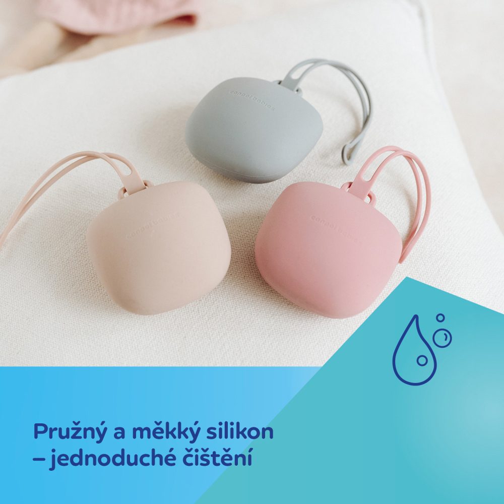 CANPOL BABIES Silikónový obal na cumlík béžový – Obrázok 10