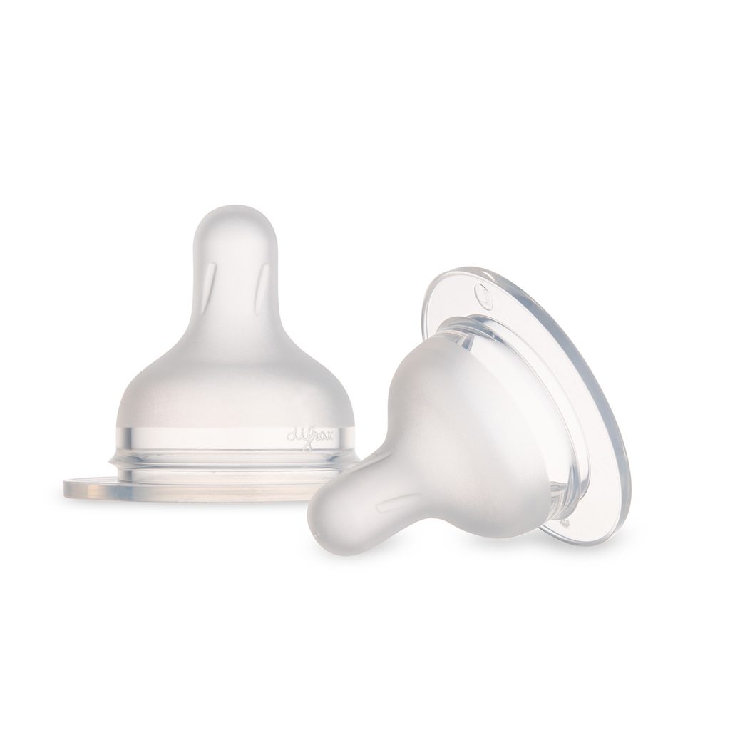 CANPOL BABIES Cumlík silikónový na fľašu S-Shape stredný 6m+, 2ks – Obrázok 2