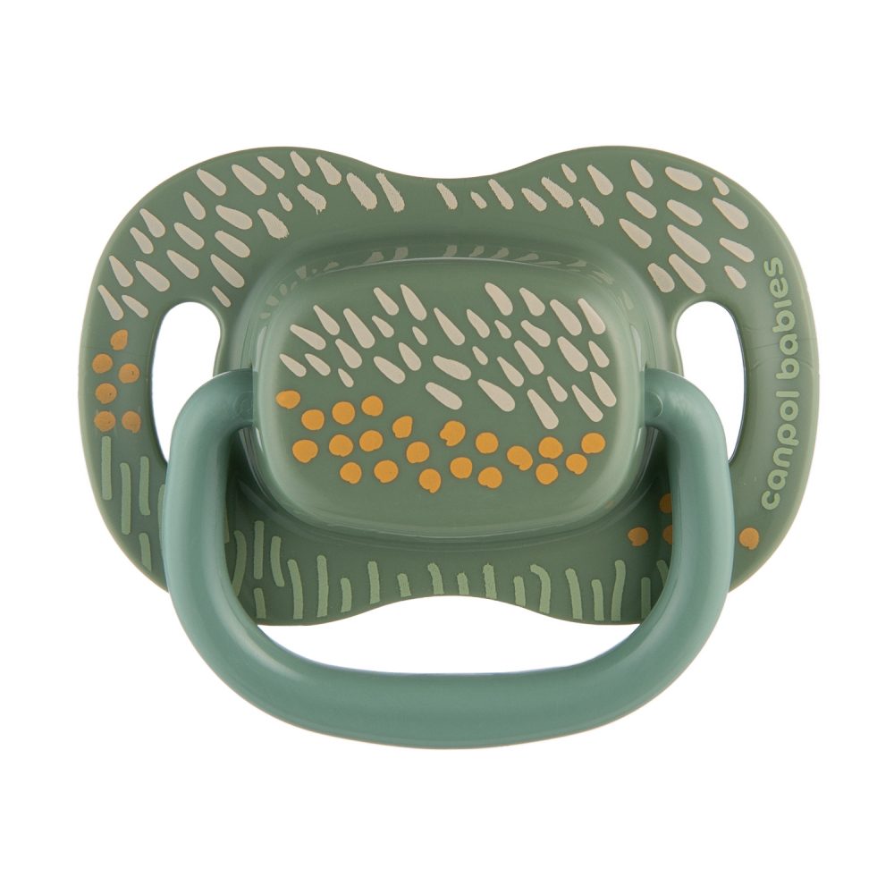 CANPOL BABIES Set symetrických silikónových cumlíkov Mountains 0-6m 2ks zelený – Obrázok 8