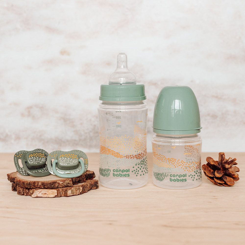 CANPOL BABIES Set symetrických silikónových cumlíkov Mountains 18+ 2ks zelený – Obrázok 10