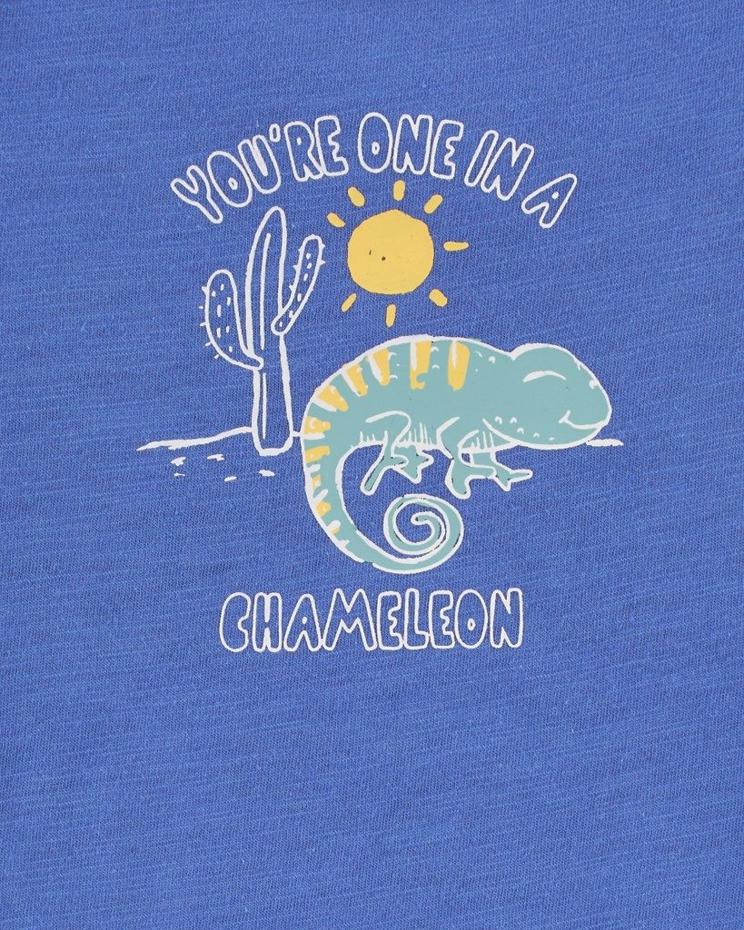 CARTER'S Body bez rukávov Blue Chameleon chlapec 24m – Obrázok 3
