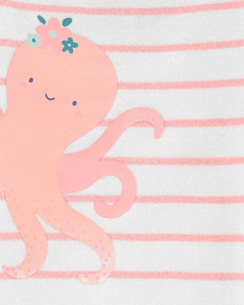 CARTER'S Body bez rukávov Pink Ocean dievča 3ks 24m – Obrázok 4