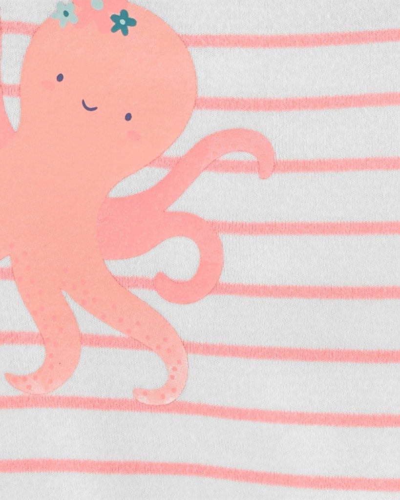 CARTER'S Body bez rukávov Pink Ocean dievča 5ks 6m – Obrázok 3
