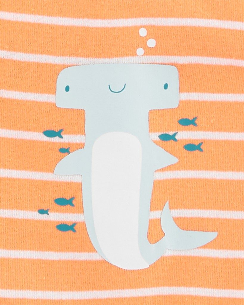 CARTER'S Body bez rukávov Stripes Animals chlapec 5ks 12m – Obrázok 6