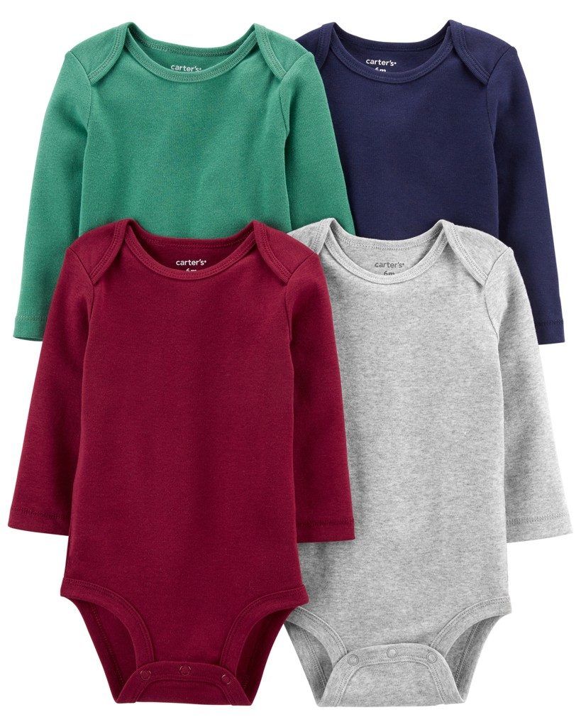 CARTER'S Body dl. rukáv Multicolour chlapec 4ks NB /veľ.56 – Obrázok 2
