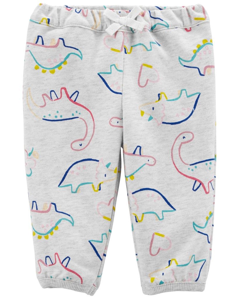 CARTER'S Tepláky Grey Dino dievča 6m – Obrázok 2
