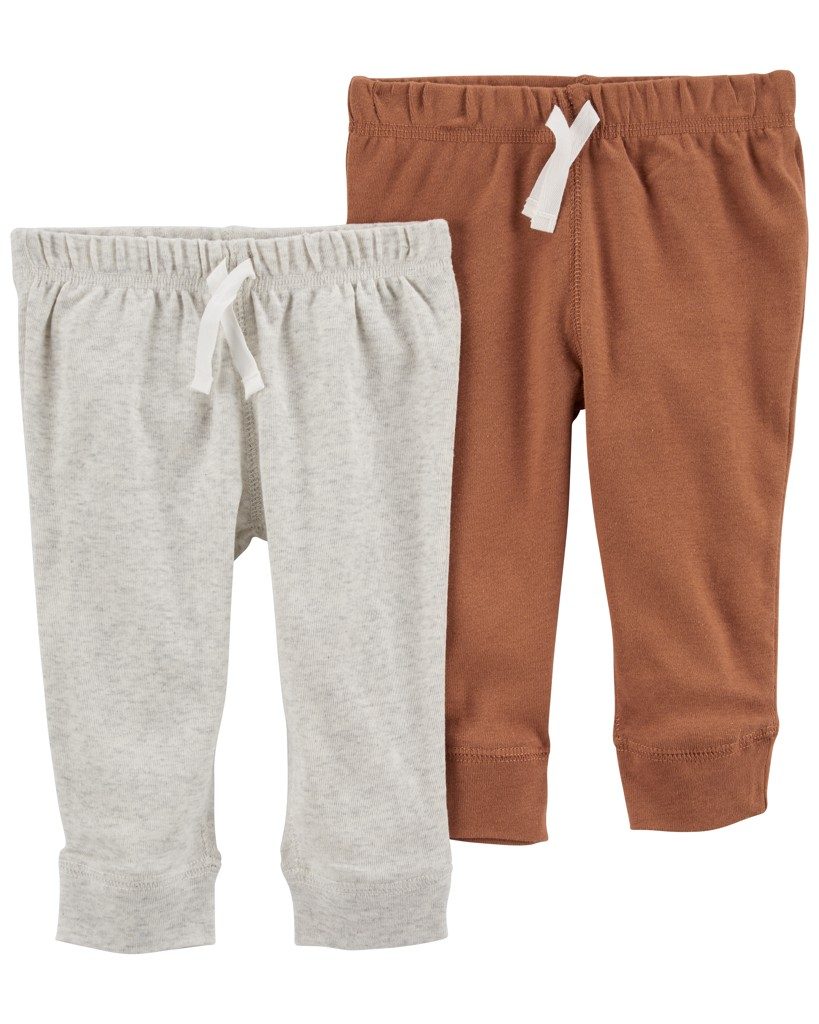 CARTER'S Tepláky Grey&Brown neutrál LBB 2ks NB, veľ. 56 – Obrázok 2