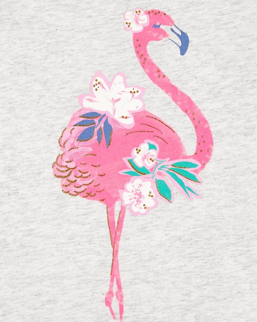 CARTER'S Tričko na ramienka Pink Flamingo dievča 18m – Obrázok 4