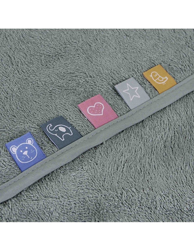 CEBA Osuška s kapucňou EcoVero Line 100x100 Green Milieu Ceba – Obrázok 4