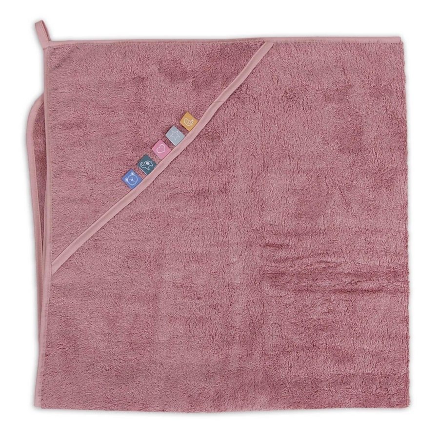CEBA Osuška s kapucňou EcoVero Line 100x100 Rose Tan Ceba – Obrázok 2