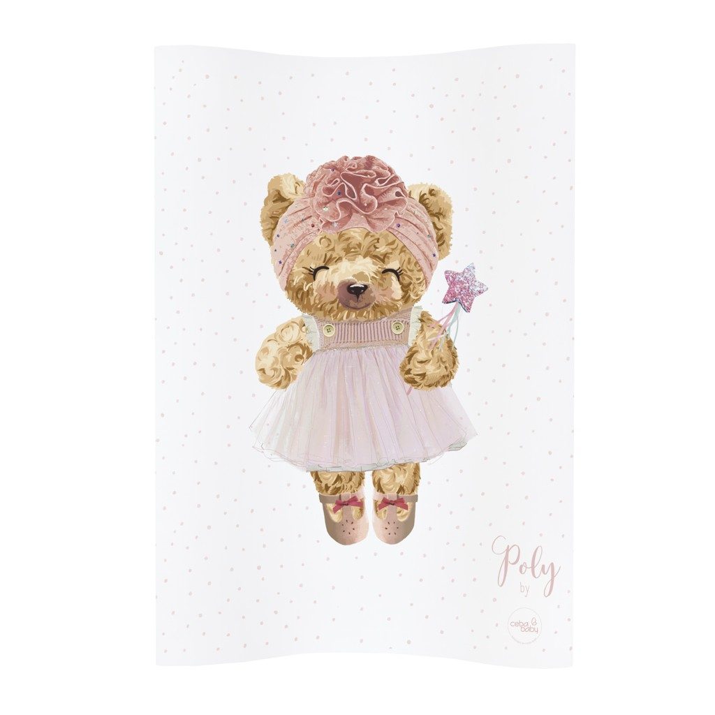 CEBA Podložka prebaľovacia 2-hranná mäkká (48x70) Cosy Fluffy Puffy Poly – Obrázok 2