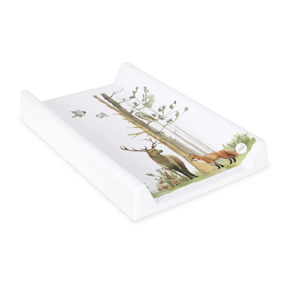 CEBA Podložka prebaľovacia 2-hranná mäkká (50x70) Basic Woodland – Obrázok 3
