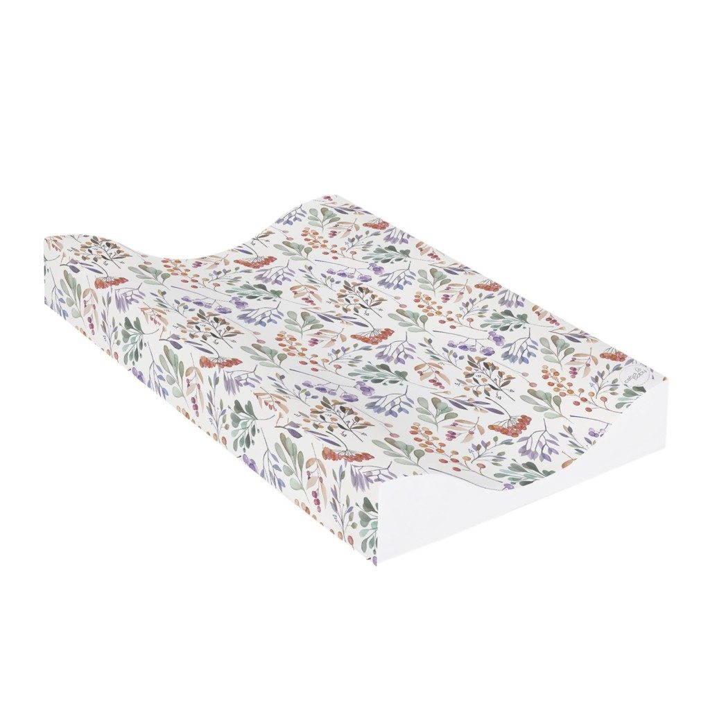 CEBA Podložka prebaľovacia 2-hranná mäkká COSY (50x70) Rowanberry – Obrázok 3