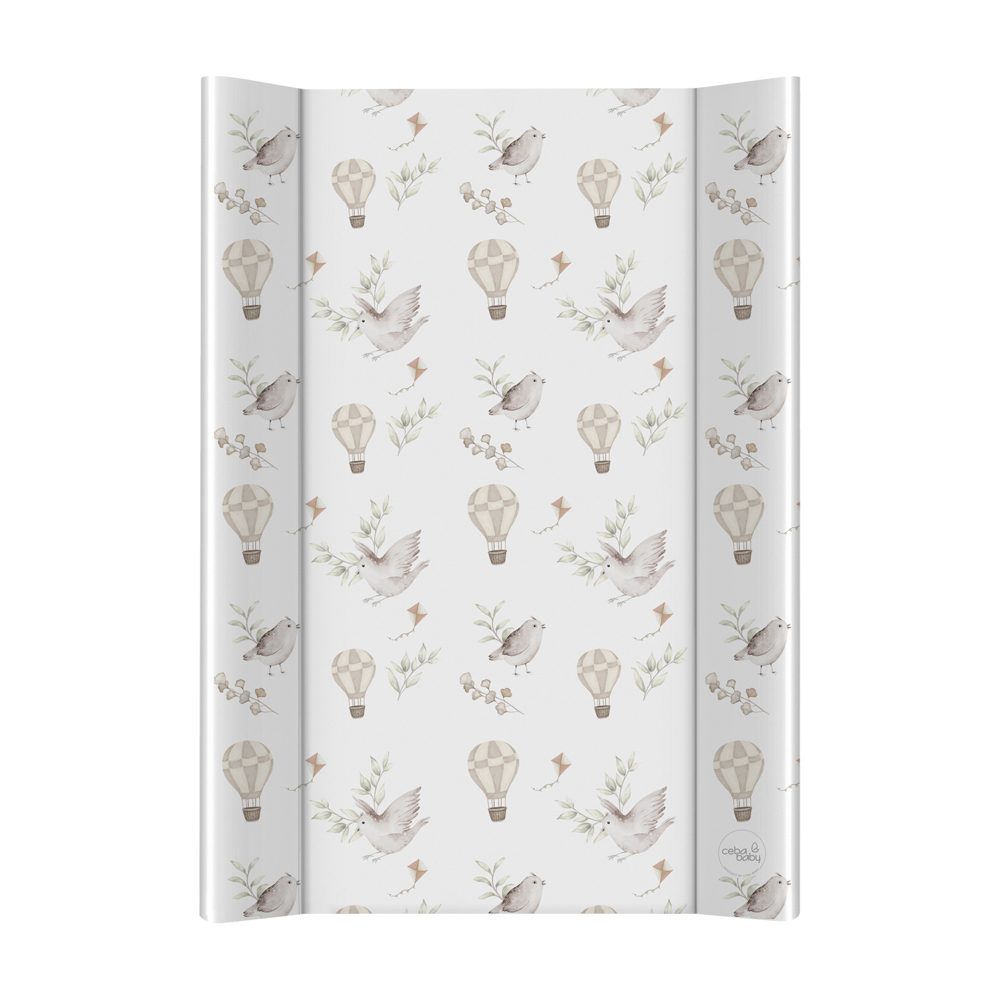 CEBA Podložka prebaľovacia 2-hranná s pevnou doskou (50x70) Ultra Light Happy Birds – Obrázok 2