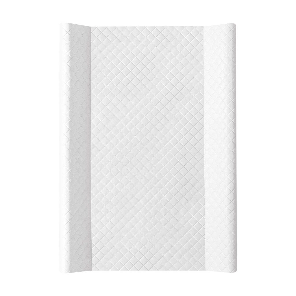 CEBA Podložka prebaľovacia 2-hranná s pevnou doskou (50x80) Comfort Caro biela