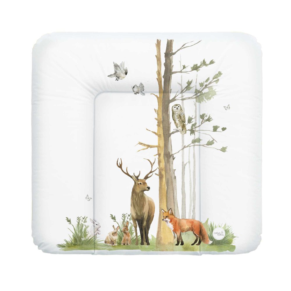 CEBA Podložka prebaľovacia mäkká (75x72) Basic Woodland – Obrázok 2