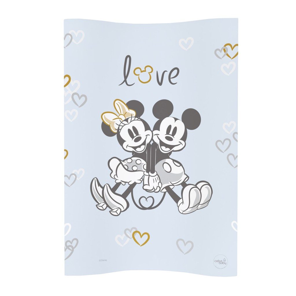 CEBA Podložka prebaľovacia mäkká COSY (50x70) Disney Minnie&Mickey Blue – Obrázok 2