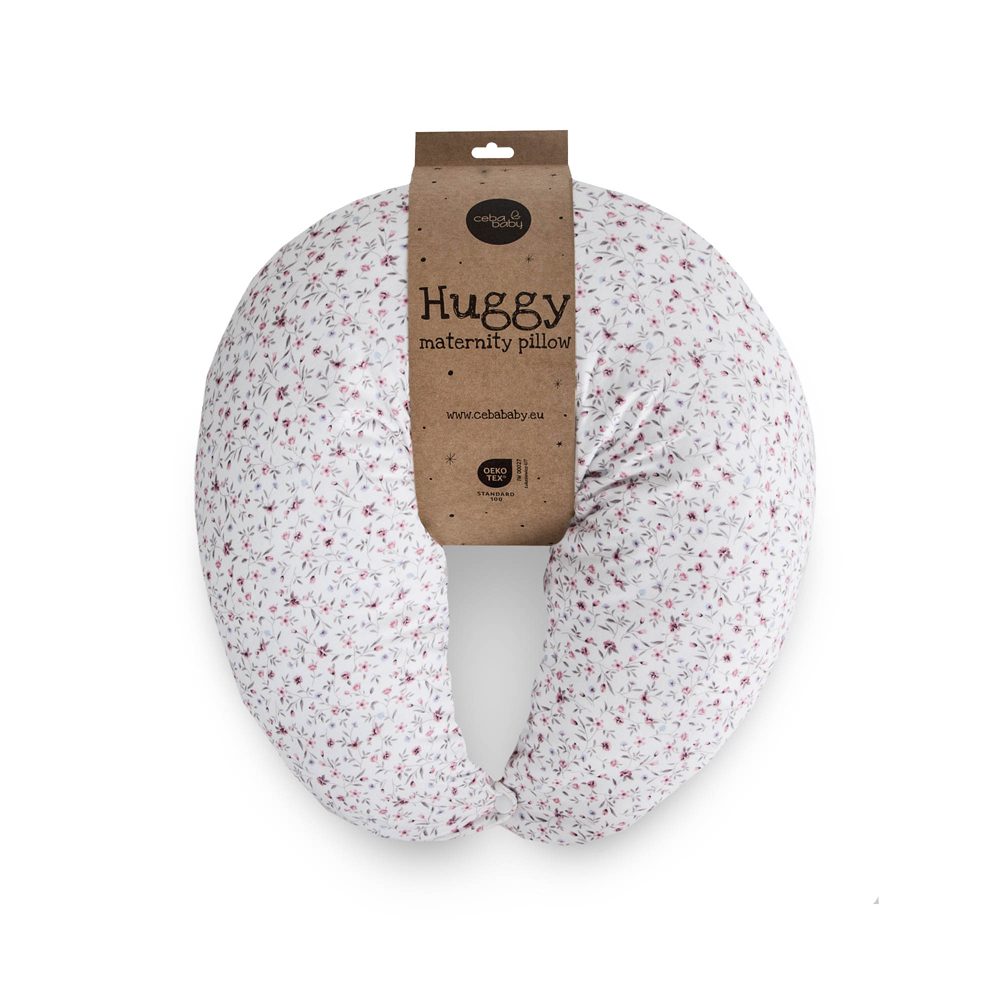CEBA Vankúš na dojčenie HUGGY (150x60x37) Basic Forget-me-not – Obrázok 5