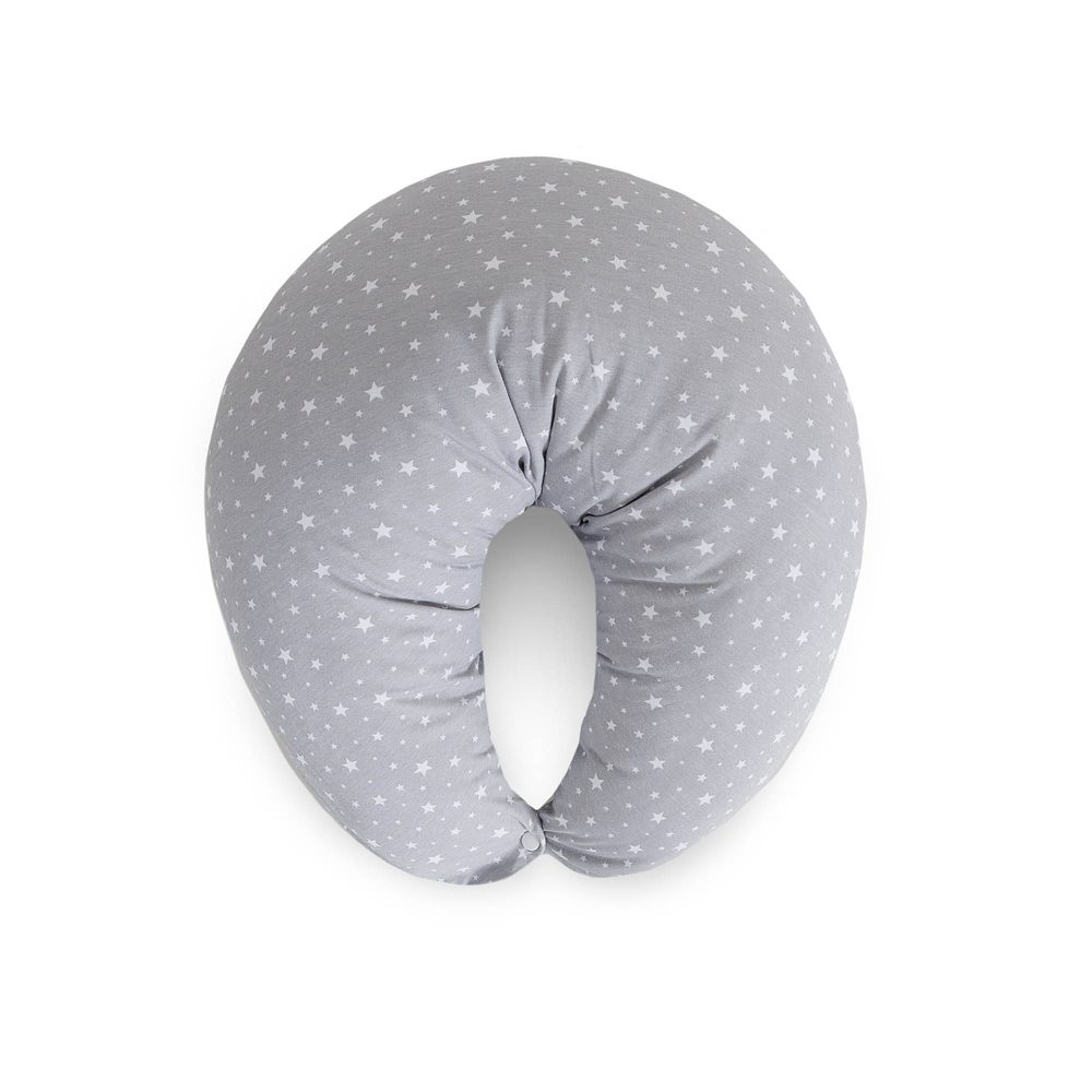 CEBA Vankúš na dojčenie HUGGY (150x60x37) Basic Grey Stars – Obrázok 2