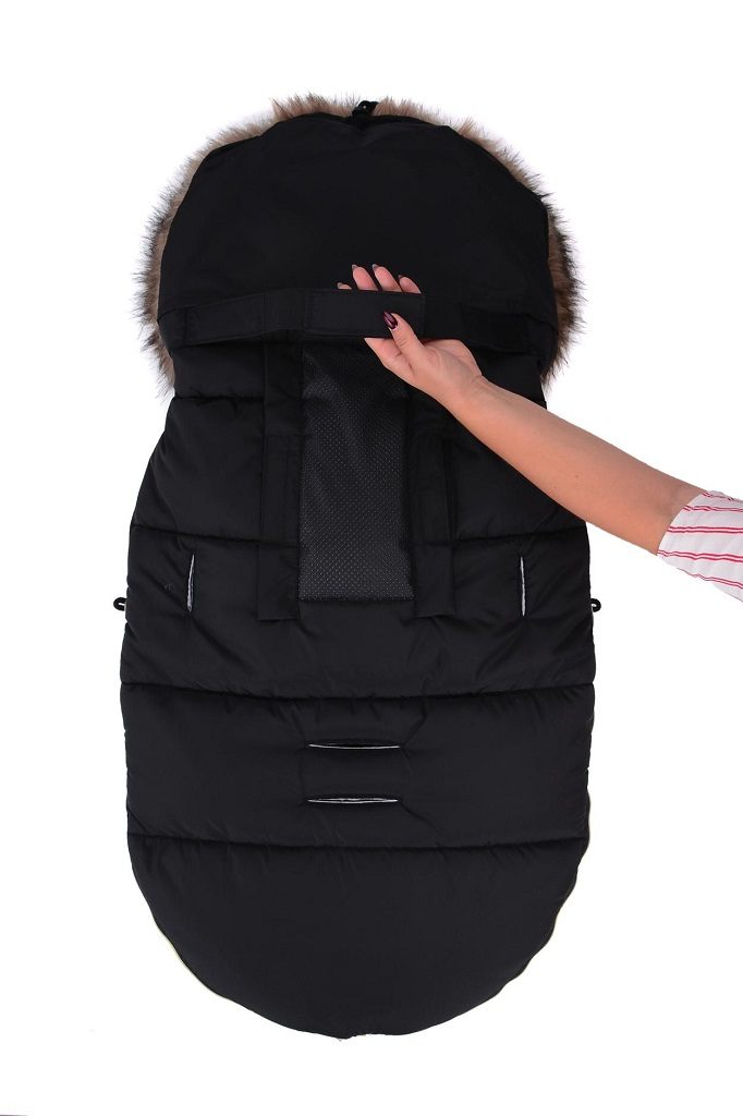 COTTONMOOSE Fusak do kočíku Moose Yukon Graphite – Obrázok 3