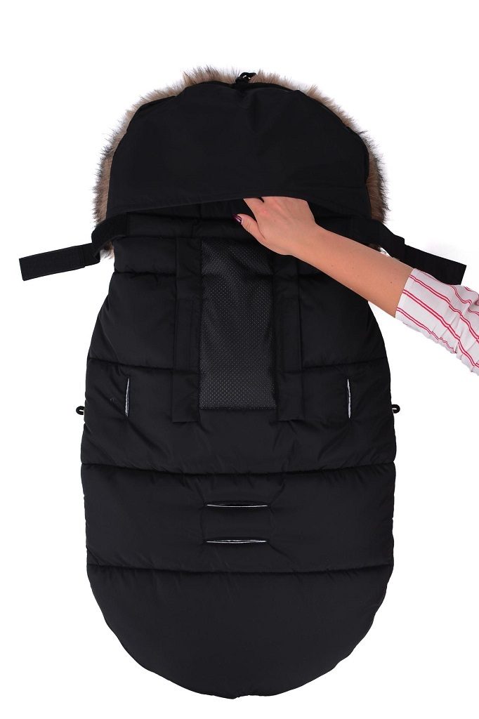 COTTONMOOSE Fusak do kočíku Moose Yukon Gray – Obrázok 4