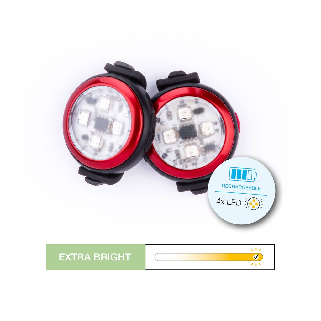 CURLI Luumi LED bezpečnostné svetielko dobíjacie na obojok GREEN – Obrázok 3
