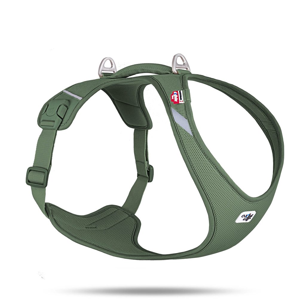 CURLI Postroj pre psov Belka Air-Mesh Moss 2XL, 16,5-24 kg
