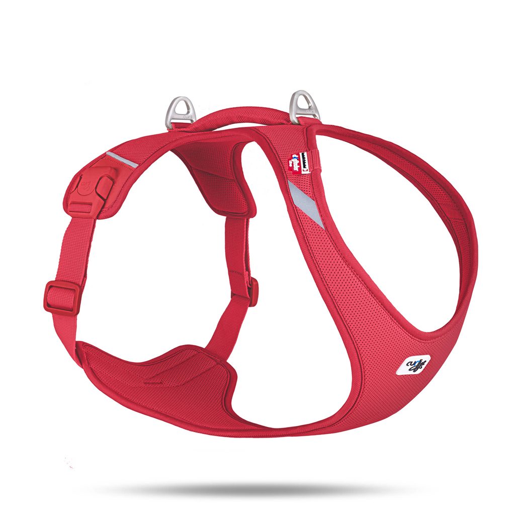 CURLI Postroj pre psov Belka Air-Mesh Red XL, 11,5-18 kg