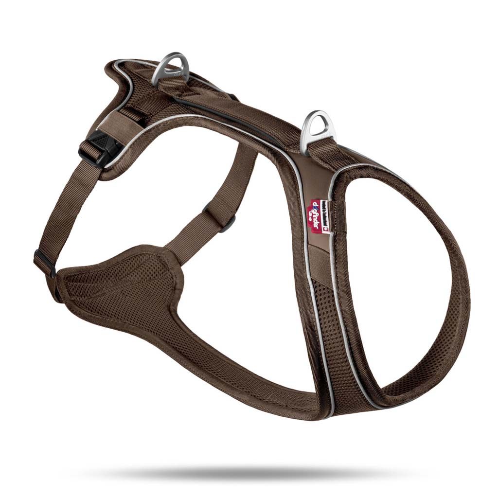CURLI Postroj pre psov Belka Comfort Brown L, 25-33 kg – Obrázok 3