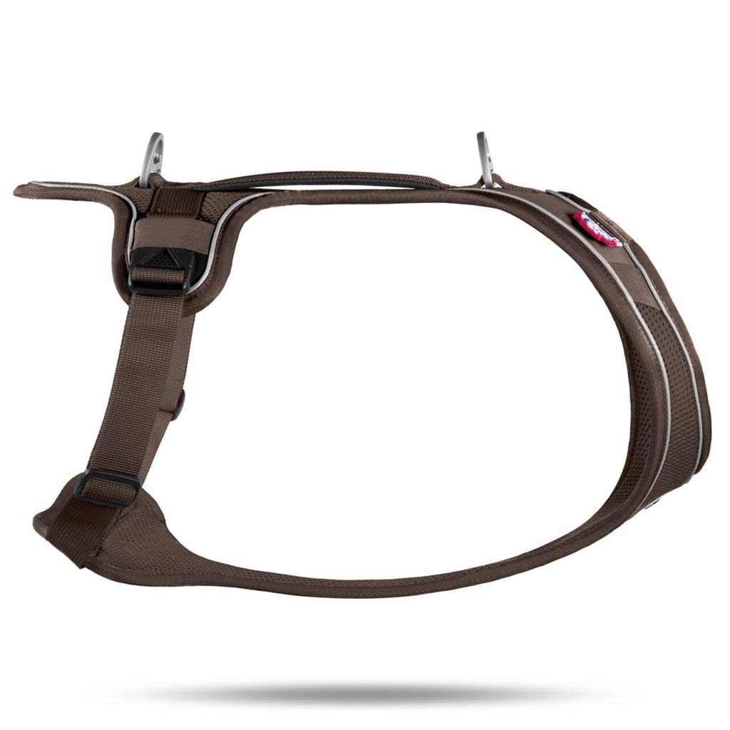 CURLI Postroj pre psov Belka Comfort Brown XS, 15-20 kg – Obrázok 3
