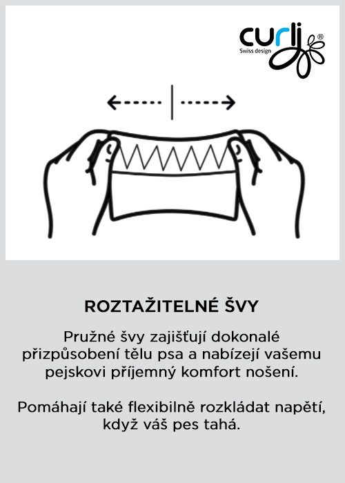CURLI Postroj pre psov so sponou Air-Mesh Moss 3XS, 1,5-3 kg – Obrázok 8