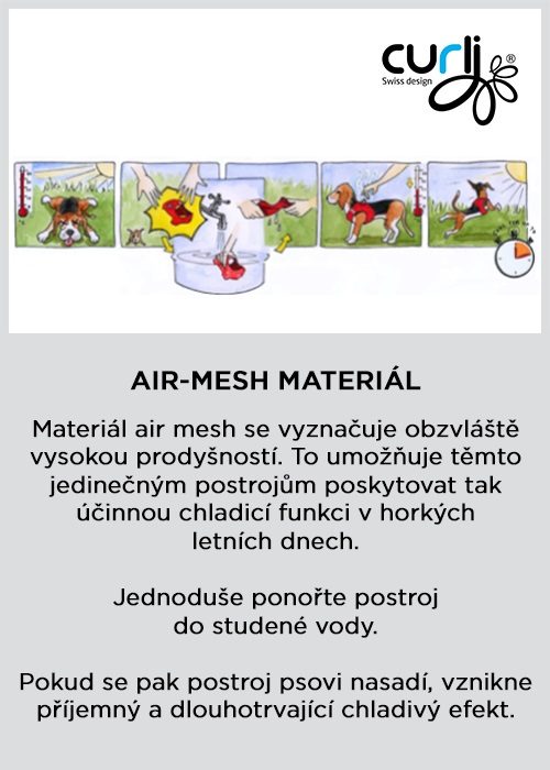 CURLI Postroj pre psov so sponou Air-Mesh Skyblue, XL, 12-18 kg – Obrázok 8