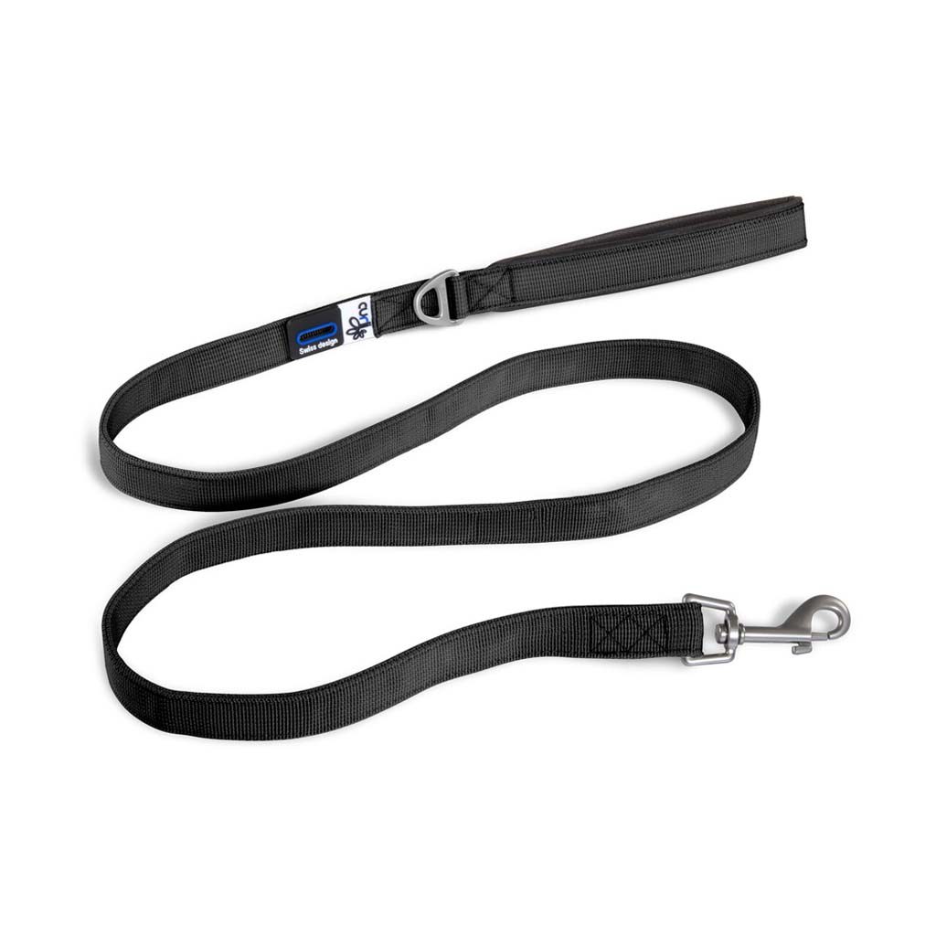CURLI Vodítko pre psov Basic Black L 140x2 cm – Obrázok 2