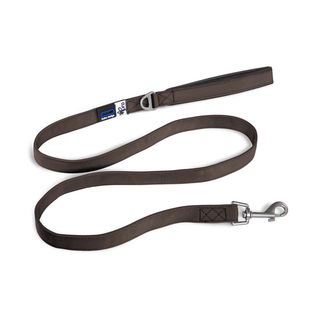 CURLI Vodítko pre psov Basic Brown M 140x1,5 cm – Obrázok 2