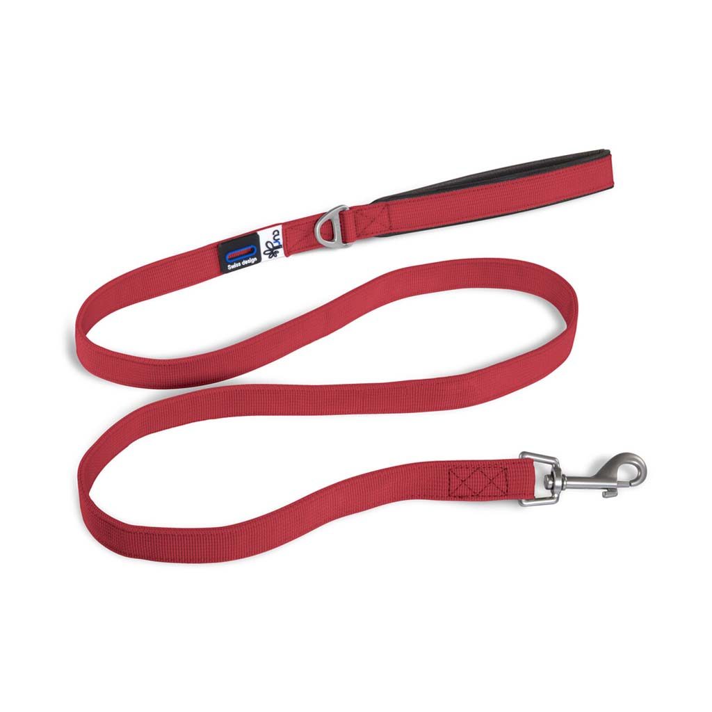 CURLI Vodítko pre psov Basic Red L 140x2 cm – Obrázok 2