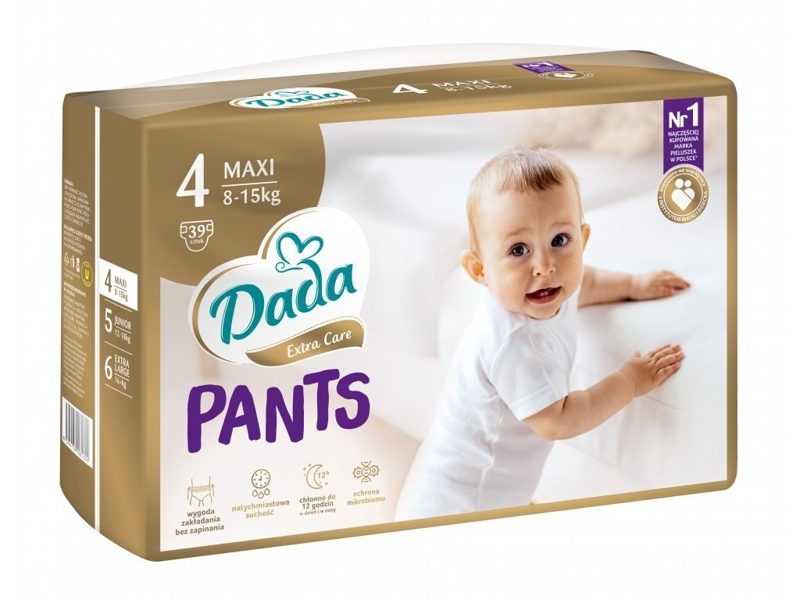 DADA Extra Care Pants Nohavičky plienkové jednorazové 4 Maxi (8-15 kg) 39 ks – Obrázok 2