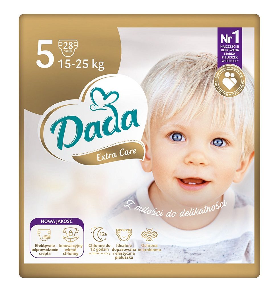 DADA Extra Care Plienky jednorazové 5 Junior (15-25 kg) 28 ks – Obrázok 2