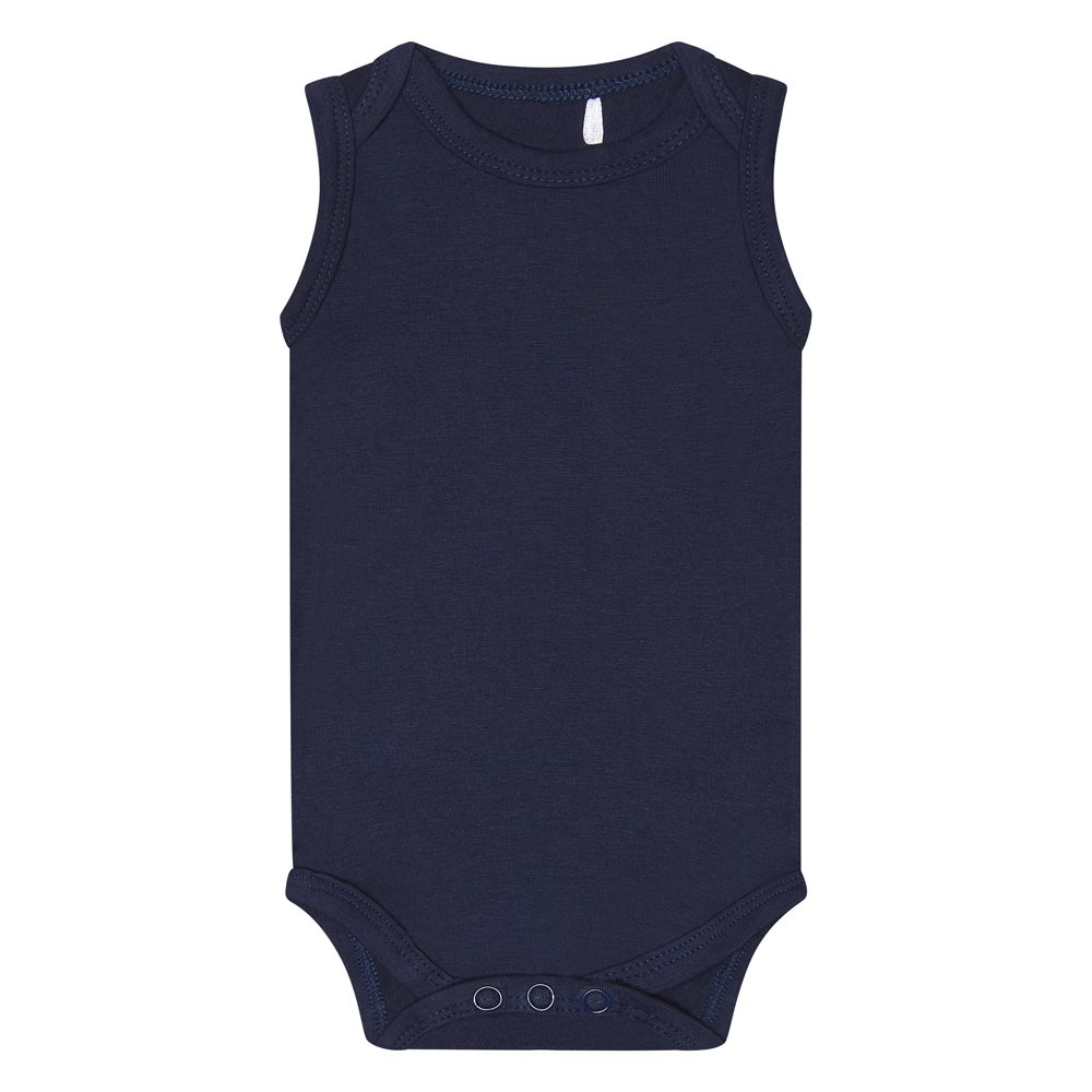 DIRKJE Body bez rukávov Basics námornícka modrá chlapec veľ.50/56