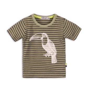 DIRKJE Tričko krátky rukáv C-SO TROPICAL TOUCAN DO IT 68 Green – Obrázok 2