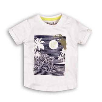 DIRKJE Tričko krátky rukáv C-SO TROPICAL TOUCAN DO IT 68 White