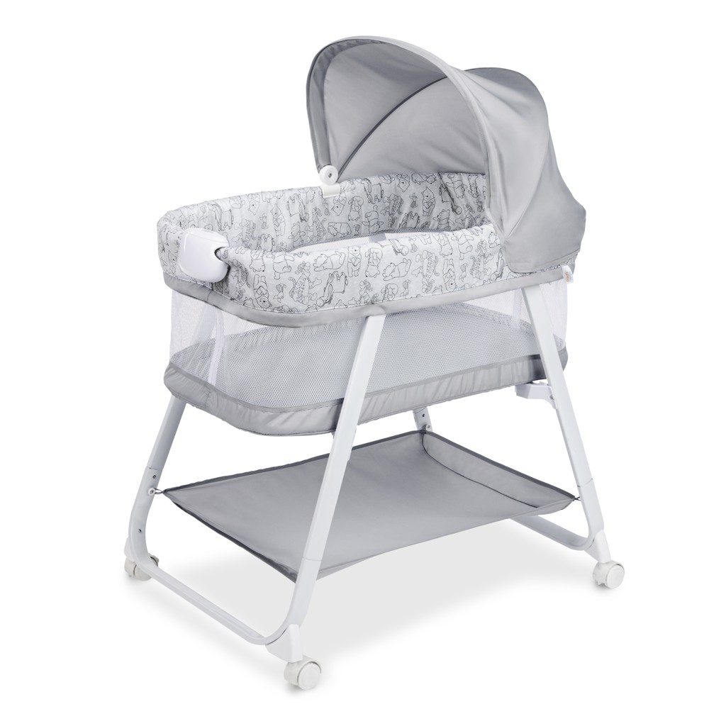 DISNEY BABY Postieľka s vibračnou jednotkou skladacia Winnie the Pooh 0m+ do 7 kg