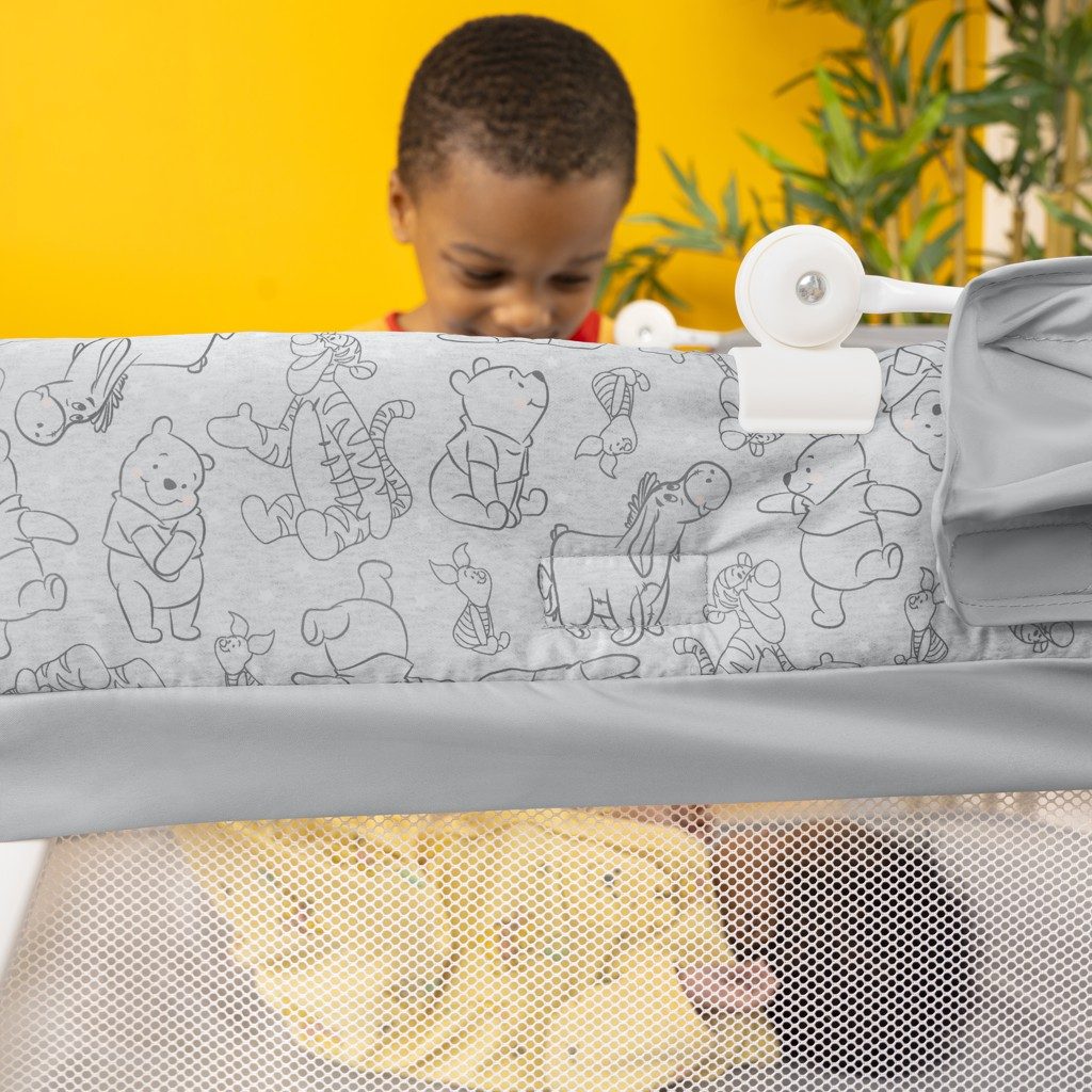 DISNEY BABY Postieľka s vibračnou jednotkou skladacia Winnie the Pooh 0m+ do 7 kg – Obrázok 12
