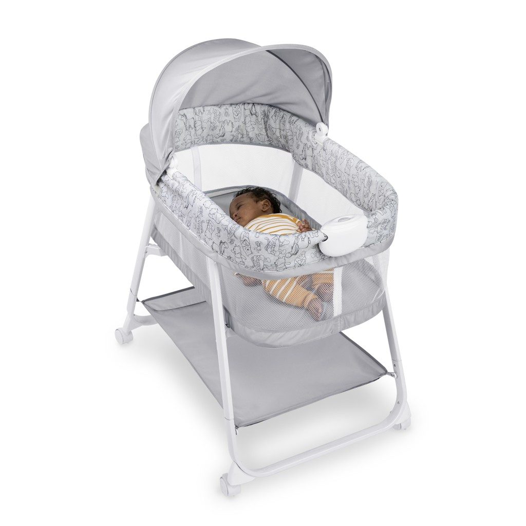 DISNEY BABY Postieľka s vibračnou jednotkou skladacia Winnie the Pooh 0m+ do 7 kg – Obrázok 4